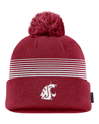 Washington State Sideline Peak Men's Nike College Cuffed Pom